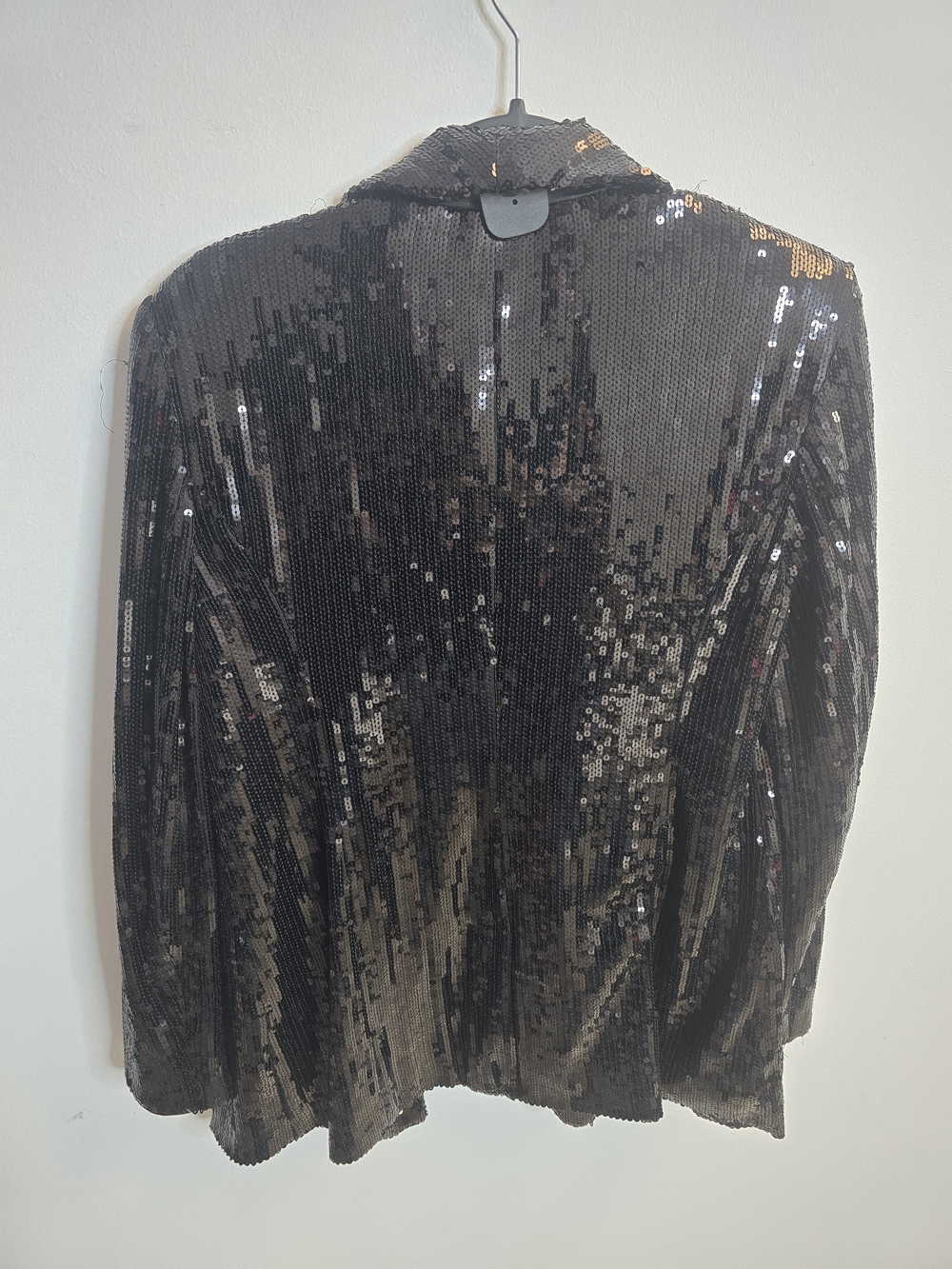INC International Concepts Black Sequin Blazer Jacket